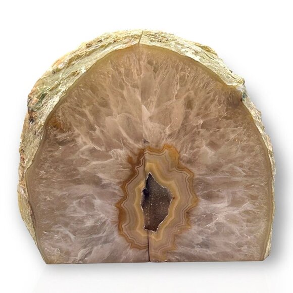 Natural Geode Bookend Butterfly Wings Shape, Unique gift, Weighs 6+ lbs. (EP) - Picture 5 of 15